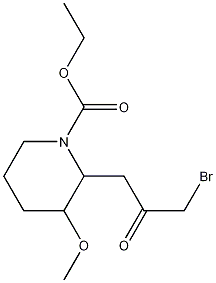 2-(3-Bromo-2-oxopropyl)-3-methoxy-1-piperidinecarboxylic acid ethyl ester