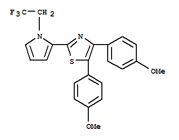 4,5-bis(4-methoxyphenyl)-2-[1-(2,2,2-trifluoroethyl)-1H-pyrrol-2-yl]-1,3-thiazole