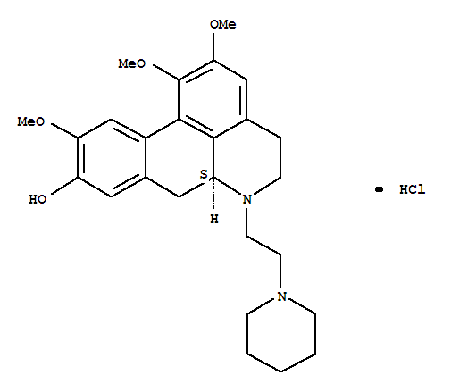 (6aS)-10-hydroxy-1,2,11-trimethoxy-6-[2-(piperidin-1-yl)ethyl]-5,6,6a,7-tetrahydro-4H-dibenzo[de,g]quinolinium chloride