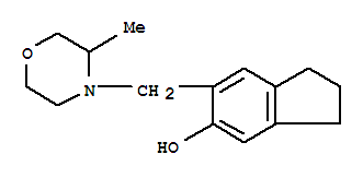 6-[(3-methylmorpholin-4-yl)methyl]-2,3-dihydro-1H-inden-5-ol