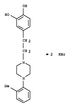 4-{2-[4-(2-methylphenyl)piperazin-1-yl]ethyl}benzene-1,2-diol dihydrobromide hydrate