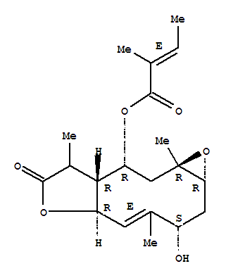 2-Butenoic acid,2-methyl-,1a,2,3,5a,7,8,8a,9,10,10a-decahydro-3-hydroxy-4,8,10a-trimethyl-7-oxooxireno[5,6]cyclodeca[1,2-b]furan-9-ylester (9CI)