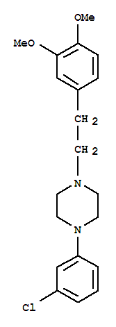 Piperazine,1-(3-chlorophenyl)-4-[2-(3,4-dimethoxyphenyl)ethyl]-