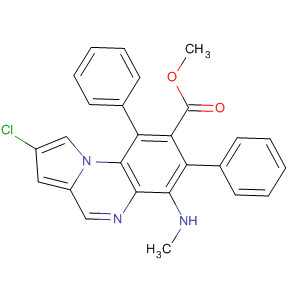 Pyrrolo[1,2-a]quinoxaline-2-carboxylic acid,8-chloro-4-(methylamino)-1,3-diphenyl-, methyl ester