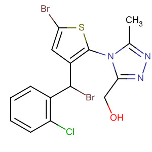 4H-1,2,4-Triazole-3-methanol,4-[5-bromo-3-[bromo(2-chlorophenyl)methyl]-2-thienyl]-5-methyl-