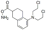 2-Naphthalenecarboxylic acid, 2-amino-5-(bis(2-chloroethyl)amino)-1,2, 3,4-tetrahydro-, (+-)-