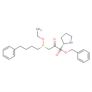 L-Proline, 1-[[ethoxy(4-phenylbutyl)phosphinyl]acetyl]-, phenylmethylester
