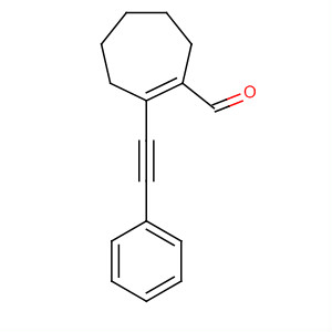 1-Cycloheptene-1-carboxaldehyde, 2-(phenylethynyl)-