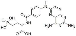 2-[[4-[(2,4-diaminopteridin-6-yl)methylamino]benzoyl]amino]-4-phosphon o-butanoic acid
