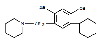 2-cyclohexyl-5-methyl-4-(piperidin-1-ylmethyl)phenol