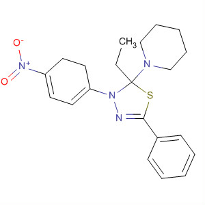 Piperidine,1-[2-ethyl-2,3-dihydro-3-(4-nitrophenyl)-5-phenyl-1,3,4-thiadiazol-2-yl]-