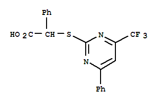 benzeneacetic acid, alpha-[[4-phenyl-6-(trifluoromethyl)-2-pyrimidinyl]thio]-