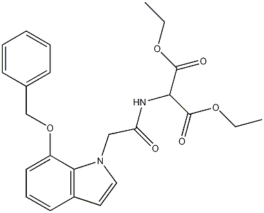 (7Benzyloxy-indolymethyl)formamido-malonic Diethyl Ester