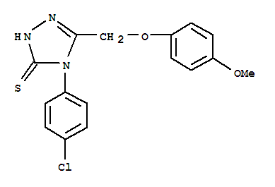 4-(4-chlorophenyl)-5-[(4-methoxyphenoxy)methyl]-2,4-dihydro-3H-1,2,4-triazole-3-thione