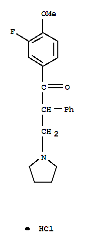 1-(3-fluoro-4-methoxyphenyl)-2-phenyl-3-pyrrolidin-1-ylpropan-1-one hydrochloride