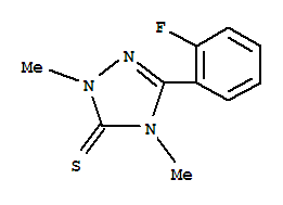 3H-1,2,4-triazole-3-thione, 5-(2-fluorophenyl)-2,4-dihydro-2,4-dimethyl-