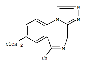 8-(chloromethyl)-6-phenyl-4H-[1,2,4]triazolo[4,3-a][1,4]benzodiazepine