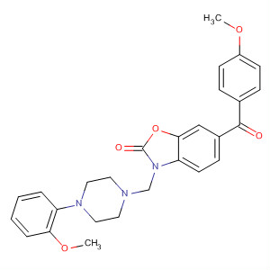 2(3H)-Benzoxazolone,6-(4-methoxybenzoyl)-3-[[4-(2-methoxyphenyl)-1-piperazinyl]methyl]-