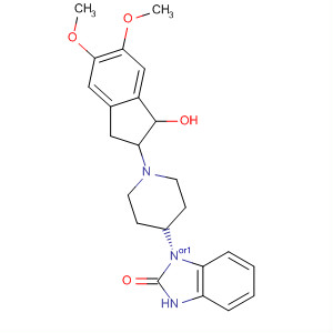 2H-Benzimidazol-2-one,1-[1-(2,3-dihydro-1-hydroxy-5,6-dimethoxy-1H-inden-2-yl)-4-piperidinyl]-1,3-dihydro-, cis-