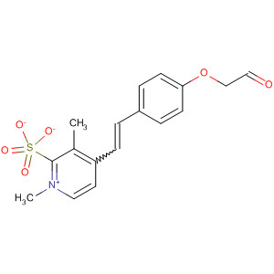Pyridinium, 1-methyl-4-[2-[4-(2-oxoethoxy)phenyl]ethenyl]-, methylsulfate