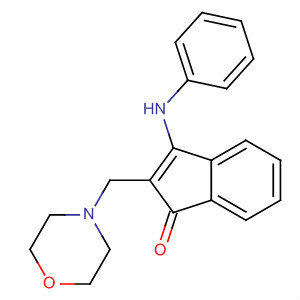 1H-Inden-1-one, 2-(4-morpholinylmethyl)-3-(phenylamino)-