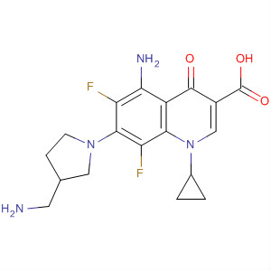 3-Quinolinecarboxylic acid,5-amino-7-[3-(aminomethyl)-1-pyrrolidinyl]-1-cyclopropyl-6,8-difluoro-1,4-dihydro-4-oxo-