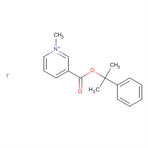 Pyridinium, 1-methyl-3-[(1-methyl-1-phenylethoxy)carbonyl]-, iodide