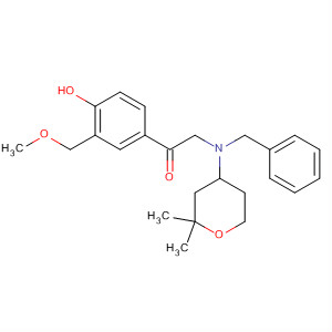Ethanone,1-[4-hydroxy-3-(methoxymethyl)phenyl]-2-[(phenylmethyl)(tetrahydro-2,2-dimethyl-2H-pyran-4-yl)amino]-