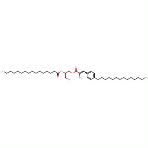 Hexadecanoic acid,1-(hydroxymethyl)-2-[[2-methyl-1-oxo-3-(4-tetradecylphenyl)-2-propenyl]oxy]ethyl ester