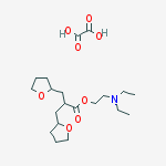 2-(diethylamino)ethyl 3-(tetrahydrofuran-2-yl)-2-(tetrahydrofuran-2-ylmethyl)propanoate ethanedioate