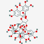 (46R)-7,8,9,12,13,14,25,26,27,30,31,32,35,36,37-pentadecahydroxy-46-[(3R,4S)-2,3,4-trihydroxy-5-(hydroxymethyl)tetrahydrofuran-2-yl]-3,18,21,41,43-pentaoxanonacyclo[27.13.3.1~38,42~.0~2,20~.0~5,10~.0~11,16~.0~23,28~.0~33,45~.0~34,39~]hexatetraconta-5,7,9,