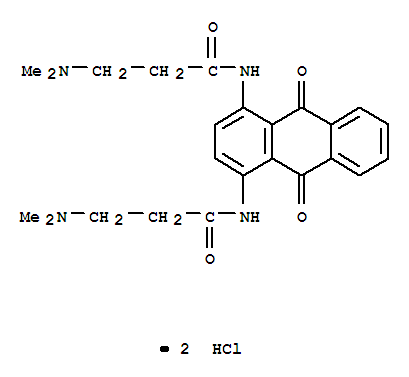 N,N'-(9,10-dioxo-9,10-dihydroanthracene-1,4-diyl)bis[3-(dimethylamino)propanamide] dihydrochloride 