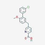 5-[[3-(3-chlorophenyl)-4-methoxyphenyl]methyl]pyridine-2-carboxylic Acid