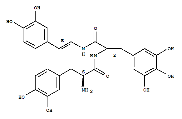 Tyrosinamide,3-hydroxy-L-tyrosyl-a,b-didehydro-N-[2-(3,4-dihydroxyphenyl)ethenyl]-3,5-dihydroxy-,(E,Z)-