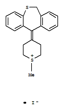 4-dibenzo[b,e]thiepin-11(6H)-ylidene-1-methyltetrahydro-2H-thiopyranium iodide