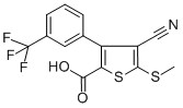 4-CYANO-5-(METHYLTHIO)-3-[3-(TRIFLUOROMETHYL)PHENYL]THIOPHENE-2-CARBOXYLIC ACID