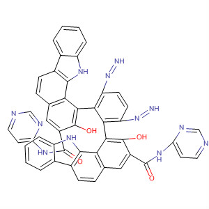 11H-Benzo[a]carbazole-3-carboxamide,1,1'-[1,4-phenylenebis(azo)]bis[2-hydroxy-N-4-pyrimidinyl-