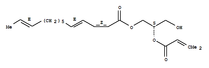 2,4,11-Tridecatrienoicacid, (2S)-3-hydroxy-2-[(3-methyl-1-oxo-2-buten-1-yl)oxy]propyl ester,(2Z,4E,11E)-