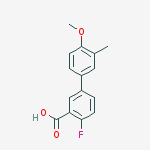 2-fluoro-5-(4-methoxy-3-methylphenyl)benzoic Acid