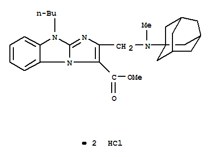 methyl 9-butyl-2-{[methyl(tricyclo[3.3.1.1~3,7~]dec-1-yl)amino]methyl}-9H-imidazo[1,2-a]benzimidazole-3-carboxylate dihydrochloride