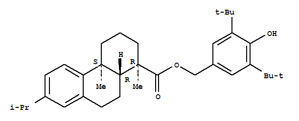 1-Phenanthrenecarboxylicacid, 1,2,3,4,4a,9,10,10a-octahydro-1,4a-dimethyl-7-(1-methylethyl)-,[3,5-bis(1,1-dimethylethyl)-4-hydroxyphenyl]methyl ester, [1R-(1a,4ab,10aa)]-