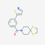 (3-(ISOTHIAZOL-5-YL)PHENYL)(1,4-DITHIA-8-AZASPIRO[4.5]DECAN-8-YL)METHANONE, 95%