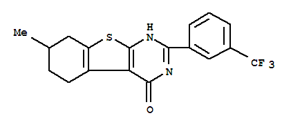 7-methyl-2-[3-(trifluoromethyl)phenyl]-5,6,7,8-tetrahydro[1]benzothieno[2,3-d]pyrimidin-4(3H)-one