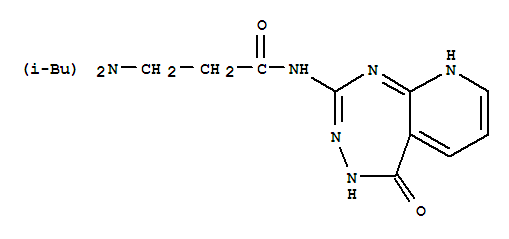 N~3~,N~3~-bis(2-methylpropyl)-N-(5-oxo-4,5-dihydro-3H-pyrido[2,3-e][1,2,4]triazepin-2-yl)-beta-alaninamide