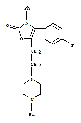 2(3H)-oxazolone, 4-(4-fluorophenyl)-3-phenyl-5-[2-(4-phenyl-1-piperazinyl)ethyl]-