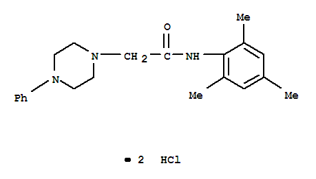 2-[2-phenyl-4-(2,4,6-trimethylphenyl)piperazin-1-yl]acetamide dihydrochloride