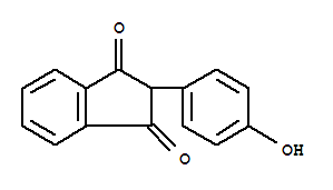 1H-indene-1,3(2H)-dione, 2-(4-hydroxyphenyl)-