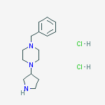1-benzyl-4-pyrrolidin-3-ylpiperazine;dihydrochloride