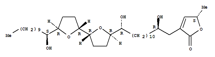 (5S)-3-[(2R,13R)-2,13-dihydroxy-13-{(2R,2'R,5'R)-5'-[(1S)-1-hydroxyundecyl]octahydro-2,2'-bifuran-5-yl}tridecyl]-5-methylfuran-2(5H)-one