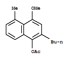 1-naphthalenol, 2-butyl-4-methoxy-5-methyl-, acetate